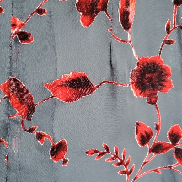 Coldwater Creek Floral Velvet Overlay Dress - Picture 6 of 8